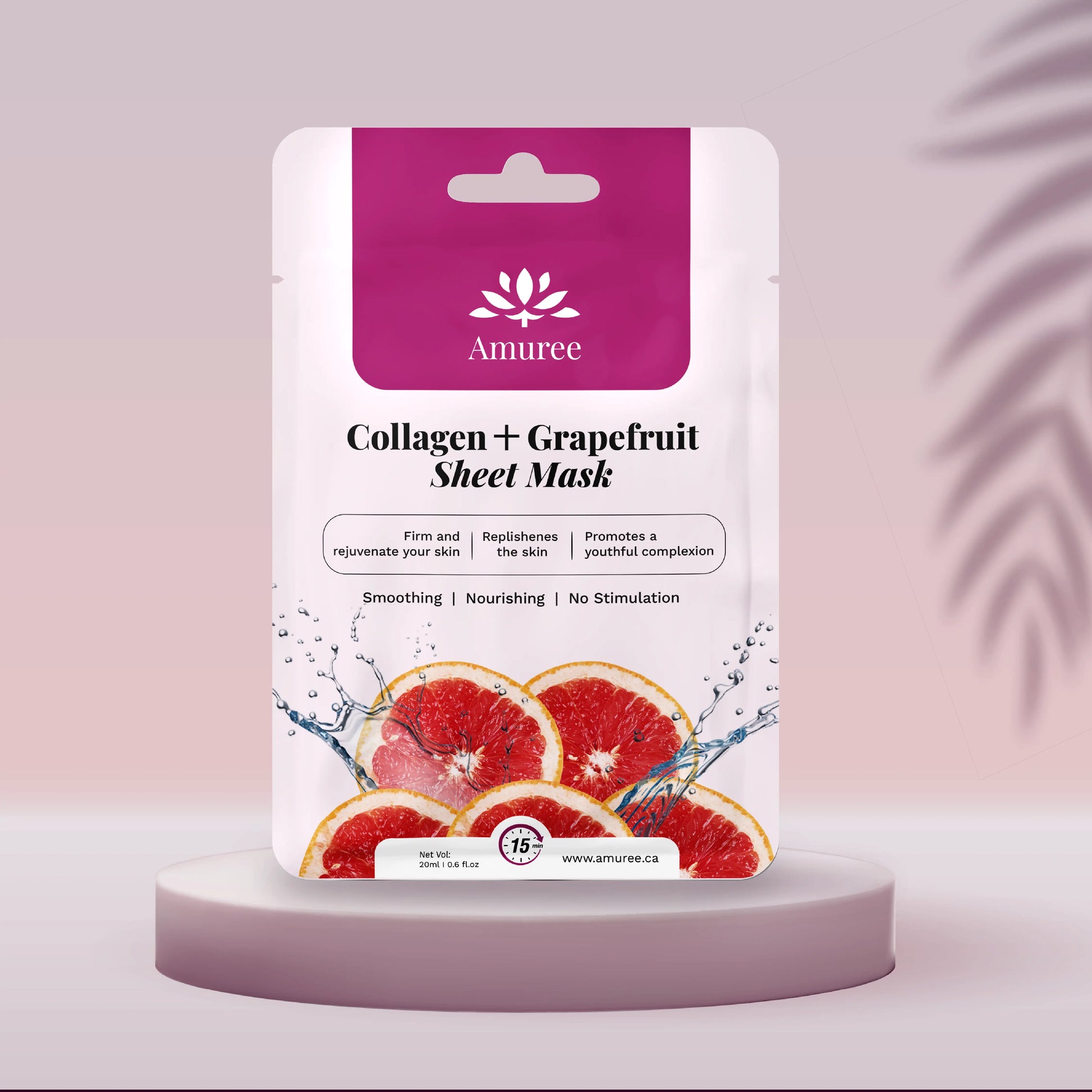 Collagen & Grapefruit Sheet Mask.